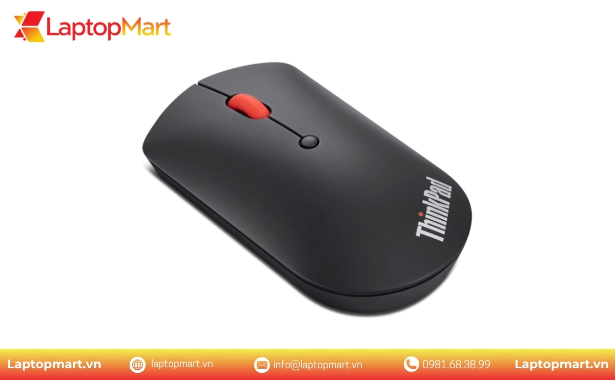 Hình Ảnh Chuột Không Dây Lenovo Thinkpad Bluetooth Slilent Mouse - Black - 4Y50X88822 | LaptopMart 01