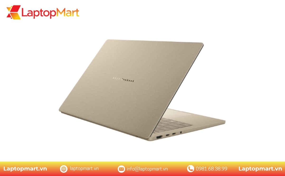 Hình Ảnh Laptop ASUS Zenbook A14 | Snapdragon X X1 26 100 | Ram 16GB | SSD 512GB | 14inch WUXGA OLED | Win 11 | LaptopMart 03