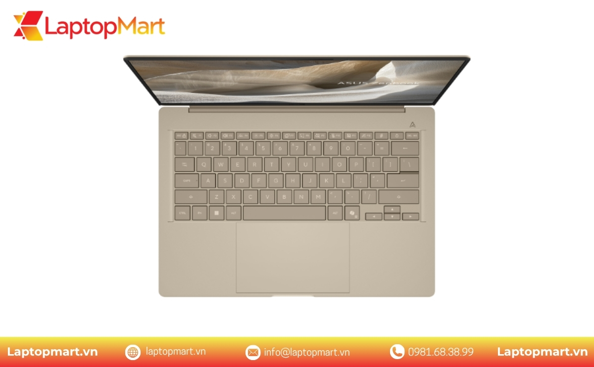 Hình Ảnh Laptop ASUS Zenbook A14 | Snapdragon X X1 26 100 | Ram 16GB | SSD 512GB | 14inch WUXGA OLED | Win 11 | LaptopMart 04