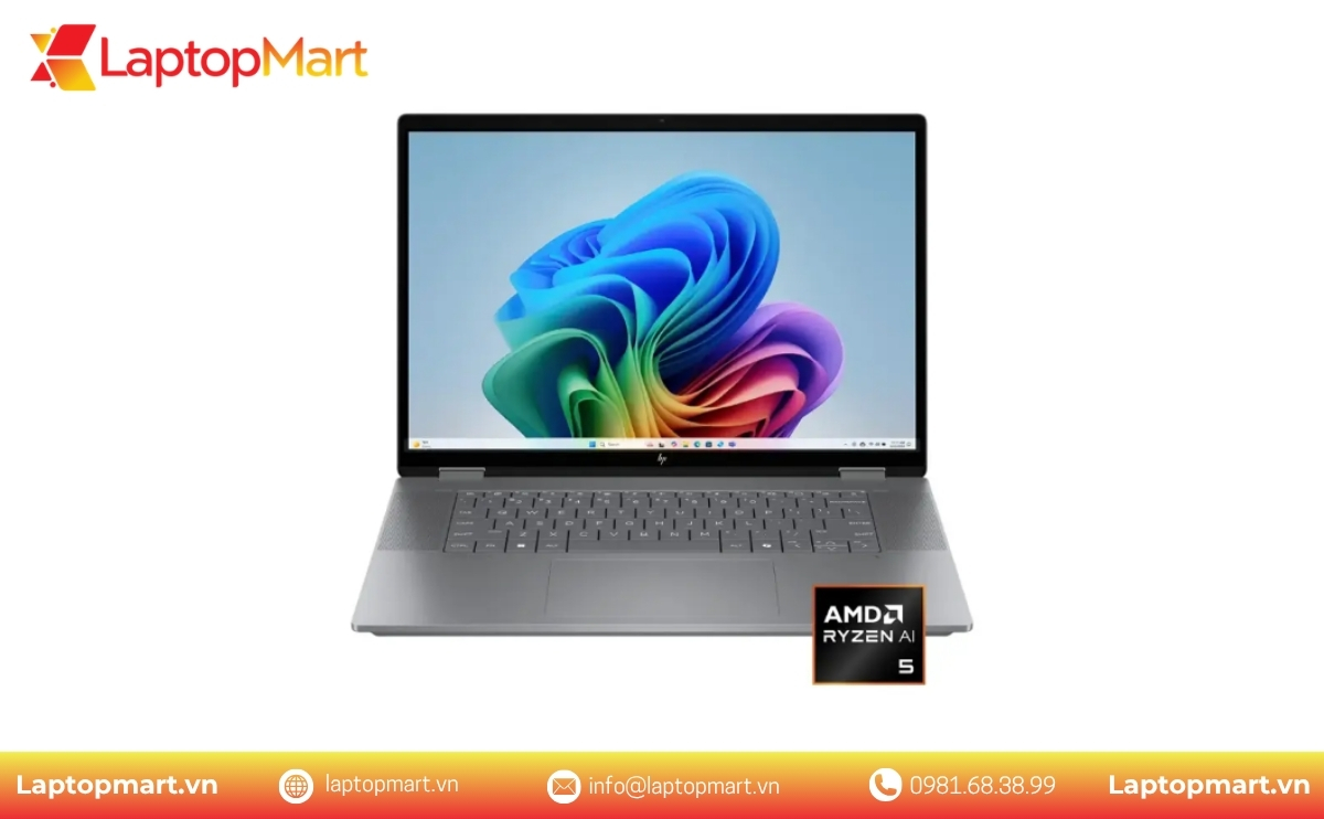 Hình Ảnh Laptop HP Omnibook X Flip 16 2in1 AR0013DX | Ryzen AI 5 340 | Ram 16GB | SSD 512GB | 16 inch 2K Touch | Win 11 | LaptopMart 01