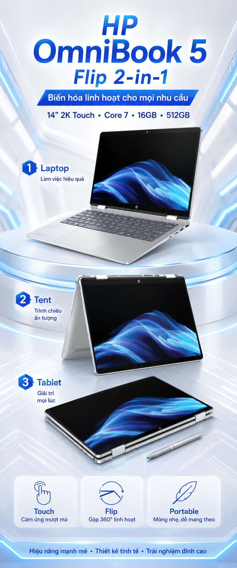 Khuyến mãi hấp dẫn khi mua HP OmmiBook 5