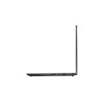 Laptop Lenovo ThinkPad P1 Gen 8 nhìn ngang từ cạnh còn lại, thấy khe tản nhiệt, một cổng USB-C, một cổng USB-A và khe khoá chống trộm Kensington