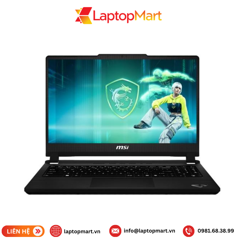 laptop-msi-cyborg-15-1 MSI Cyborg 15 C13WEO-417VN (Core i7-13620H | 16GB | 512GB | RTX 5050 | 15.6 inch FHD 144Hz | Win11 | Đen) - Ảnh 1