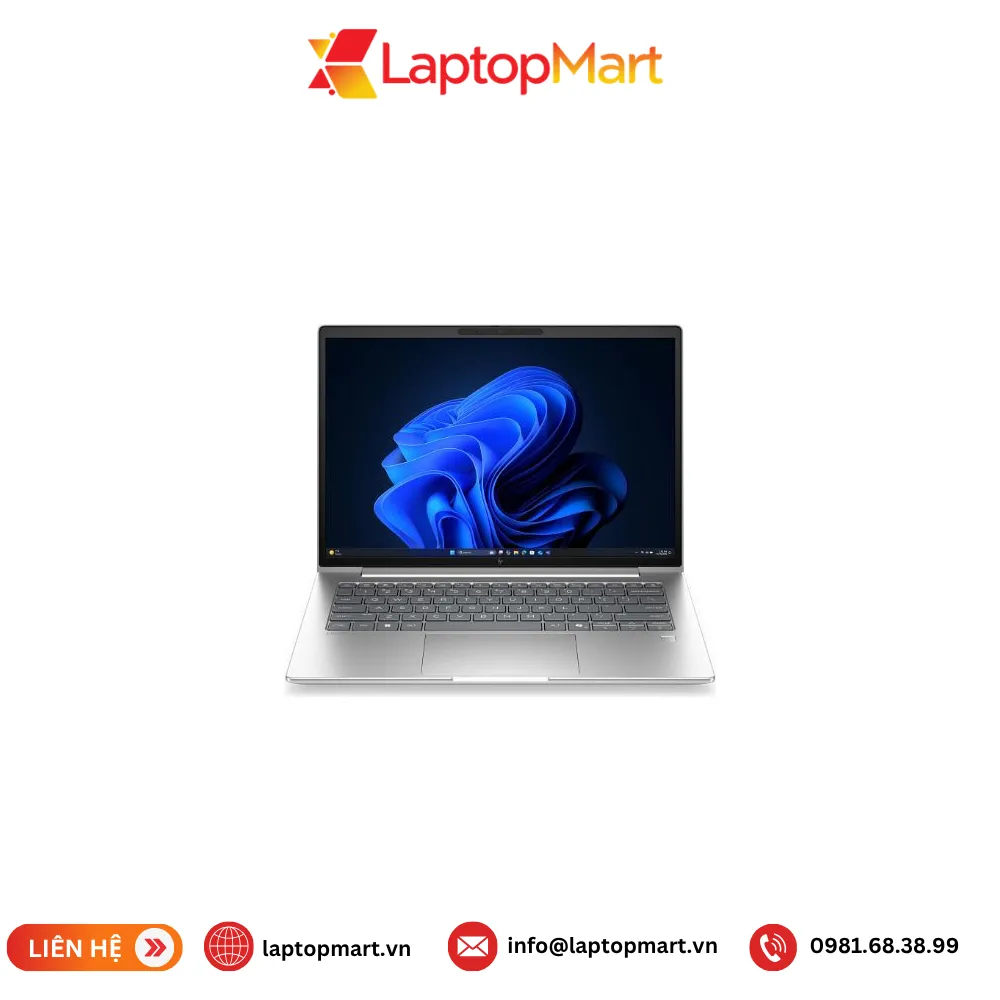laptop-hp-elitebook-6-g2-1 Laptop HP EliteBook 6 G2 màu bạc nhìn chính diện, màn hình 14 inch WUXGA, bàn phím có đèn nền và bàn di chuột